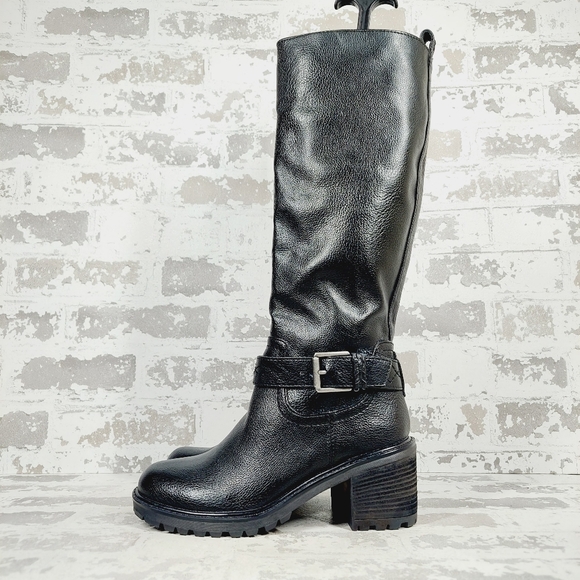 Zodiac Shoes - New Zodiac Georgia Women Faux Leather Riding Knee-High Boots K786